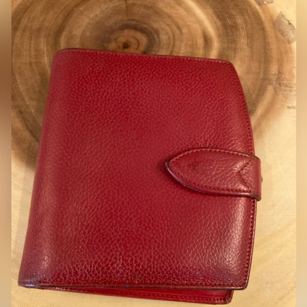 Vintage Coach Madison Continental Clutch Wallet With Kisslock Scarlet Red❤️ Rare - Picture 2 of 16